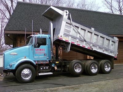 Spino's Paving dump truck